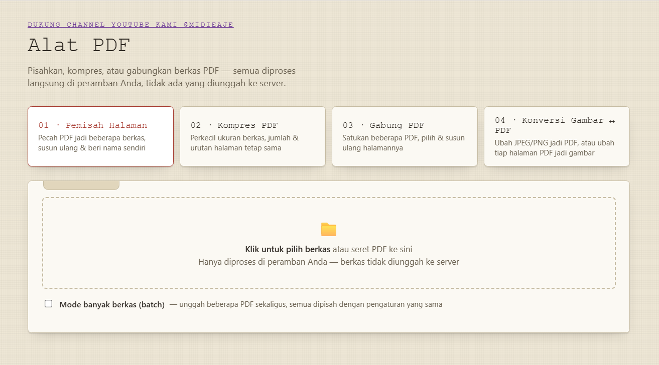 Preview Tampilan Alat PDF